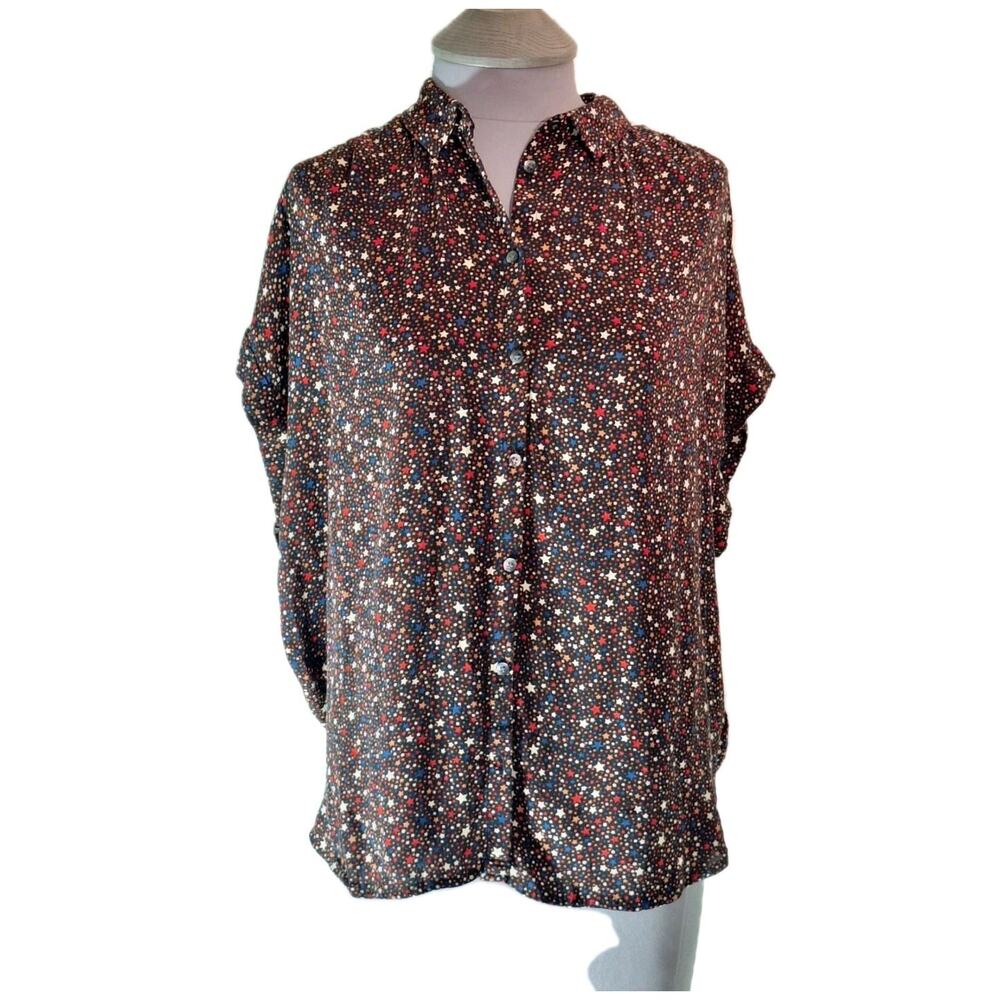 Madewell Women's Size M Starfield Button Up Casual Blouse